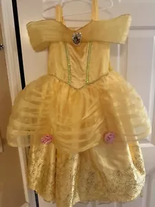 Disney Princess Belle Costume Dress Yellow/ Gold- Size 4 NWOT - Picture 1 of 4