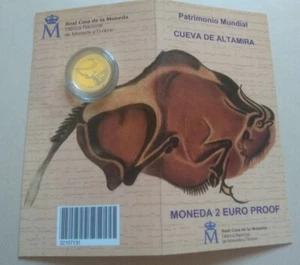 MONEDA DE 2€ DE ESPAÑA 2015 ALTAMIRA PROOF EN BLISTER OFICIAL FNMT, RARÍSIMA - Imagen 1 de 3