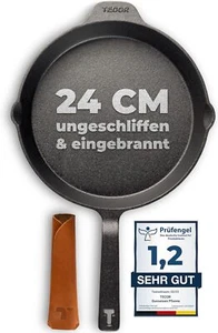 TECOR Gusseisenpfanne 24 cm – ungeschliffen, induktionstauglich & langlebig - Bild 1 von 7
