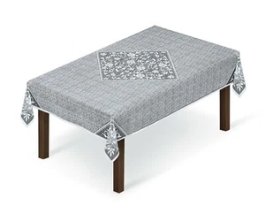 Mantel rectangular efecto encaje blanco con hilo negro 100cm x150cm (39"x59") - Imagen 1 de 1