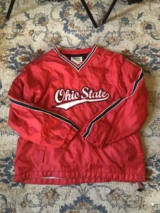 Ohio State Steve & Barry’s Jacket Mens 2XL Red OSU Pullover Lined Windbreaker - Picture 1 of 8
