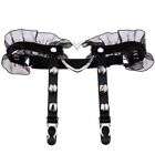 Spikes Women Thigh Harness Sexy Lace Elastic Garters 1Pc Heart-Shape Ring
