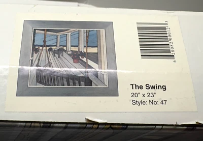 WOODSCAPES of America THE SWING Wooden Art Kit #47 NEW Sealed 20"x23" - Image 1 of 2