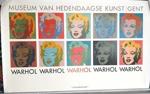 10 Marilyns Andy Warhol Museum Exhibit Authentic Original vintage popart poster - Picture 1 of 3