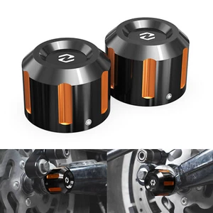 CNC 8020 Rear Axle Nut Covers Cap for Harley Electra Glide Standard FLHT 10-23 - Foto 1 di 13