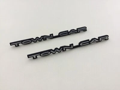 Juego de placas de identificación con logotipo emblema guardabarros Lincoln Town Car 1998-2002 OEM Foto 1 de 4