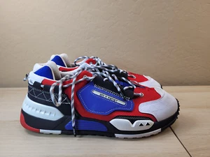 Polo Ralph Lauren Sport PS200 Blue Red White Black USA Shoes Sneakers Mens 11 - Picture 1 of 12