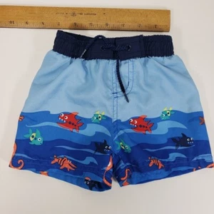 Baby Boy Swim Trunks Under the Sea Theme Size 6 Months - Picture 1 of 6