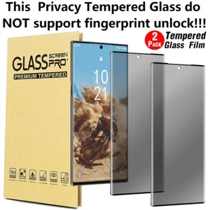 Confezione 2 Proteggi Schermo Vetro Temperato Privacy Per Samsung Galaxy Note10+ 10 Plus - Foto 1 di 15