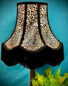 Lynx Black Animal Print Table Lamps Floor Standard Lampshades Ceiling Wall Light - Picture 1 of 5