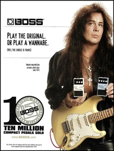 Yngwie Malmsteen 2007 Fender Guitar Boss Effects Pedal ad 8 x 11 advertisement - Picture 1 of 3