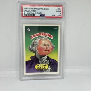 1985 Topps GARBAGE PAIL KIDS Sticker GPK DOLLAR BILL #73b PSA 9 - Bild 1 von 2