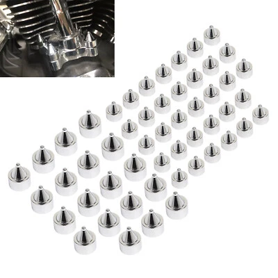 Chrome Engine Motor Topper Bolt Cover Caps Kit For Indian Chief Challenger Brave - Image 1 of 4