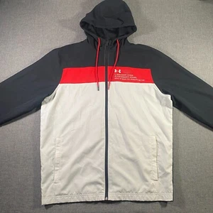 Under Armour UA Sportstyle Athletic Department Windbreaker Jacket Mens Medium - Picture 1 of 8