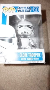 Funko POP! Star Wars Clone Trooper #21 blaue Box GEWÖLBT beschädigt lesen - Bild 1 von 6