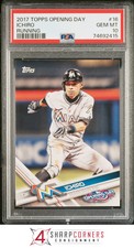 2017 TOPPS OPENING DAY #16 ICHIRO SUZUKI MARLINS RUNNING PSA 10 B3674936-415