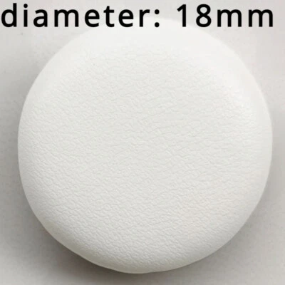 10pcs 18mm Faux Leather Round Button Craft DIY Overcoat Jacket Sofa Home Decor - Image 1 of 4