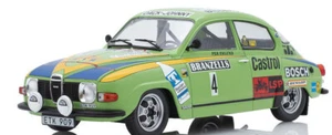 wonderful IXO-modelcar 1/18 SAAB 96 V4 #4 Sweden Rallye 1976 - green - lim.ed - Picture 1 of 3