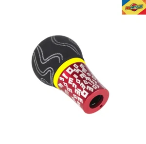 POMELLO LEVA CAMBIO MOMO ULTRA GRAFFITI PELLE SCAMOSCIATA ALLUMINIO COLORE ROSSO - Foto 1 di 8