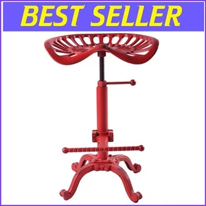Comfortable Rust-Resistant Bar Stool with Tractor Seat Design - 440 lbs Capacity - Picture 1 of 10