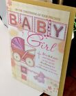 Christening Baby Girl LARGE 9? X 6? Card Design By Xpress New Ref 12411