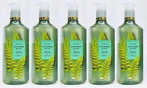 5 Bath & Body Works CUCUMBER LILY Gentle Gel Hand Soap Liquid Wash 8 oz - Picture 1 of 2