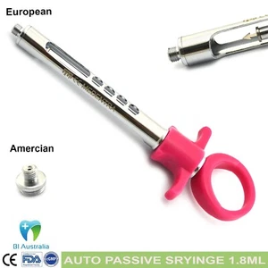 Jeringa quirúrgica autoaspirante dental 1,8 ml herramientas de laboratorio de anestesia nueva - Imagen 1 de 3