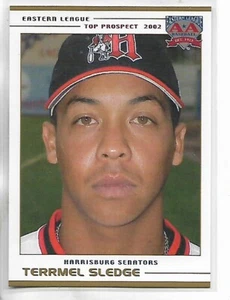 2002 Grandstand Eastern League Terrmel Sledge Card - Picture 1 of 1