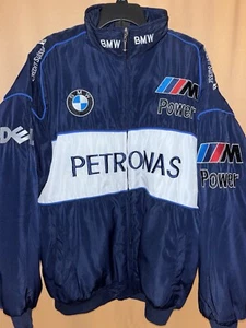 BMW Sauber F1 Team Bomber Jacket Blue Men Medium - Picture 1 of 3