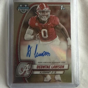 2024 Bowman U Chrome Deontae Lawson Chrome Prospect Autograph Card - Picture 1 of 10