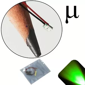 5 x 12v 0805 2012 Pure Green Micro SMD LED Pre-Wired Light Soldered Lead 9v 5v - Picture 1 of 4
