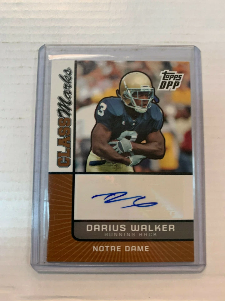 Darius Walker 2007 DPP Rookie Auto Card #CM-DW - Image 1 of 1