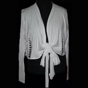 BORIS INDUSTRIES Jacke Wickeljacke Jersey Gr 46 (4) weiß Cut-Outs - Bild 1 von 1
