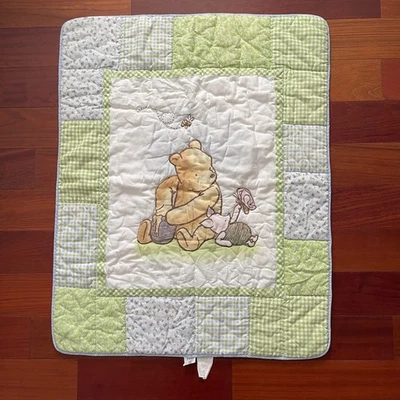 Vintage 1993 Disney Classic Pooh Crib Comforter Baby Blanket Winnie the Pooh - Image 1 of 4