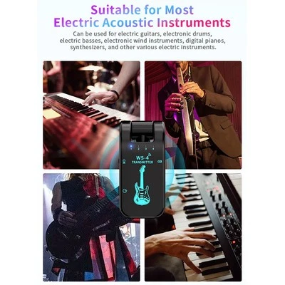 ABS Built 2 4GHz Wireless Guitar System Perfect for Musicians Everywhere - Image 1 of 4