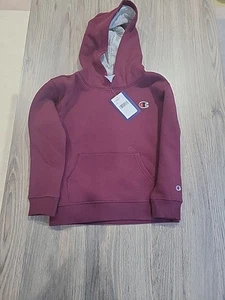 Champion Maroon Youth Sweatshirt Hoodie. Size 6. Kangaroo Pocket - Picture 1 of 6