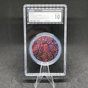 Moneda Pokémon 2025 Eevee Sylveon Prismatic Evolutions Mini Lata CGC 10 - Imagen 1 de 2