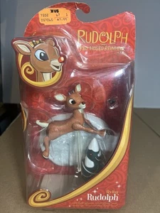 New Memory Lane Rudolph The Red Nosed Reindeer Flying Figure With Tree Lights Up - Picture 1 of 11