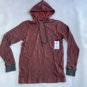 $40 Billabong Men’s Keystone Pullover Hooded Sweatshirt Dark Red Size M - Picture 1 of 6