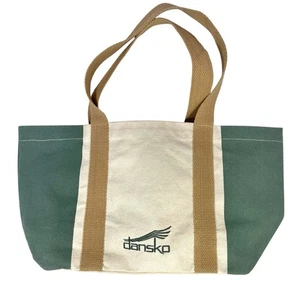Dansko Green Natural Canvas Tote Bag 18 x 9 - Picture 1 of 5