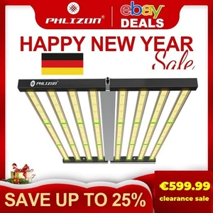 Phlizon 1000W Barra de Luz de Crecimiento LED Espectro Completo para Plantas de Interior Lámpara Comercial - Imagen 1 de 12