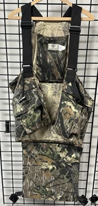VTG Mossy Oak Camo Turkey Hunting Concealment Vest XL Padded Seat Cushion USA - Picture 1 of 8