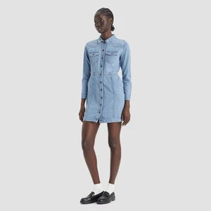 Levi's Women's Long Sleeve Flynn Western Dress - Picture 1 of 6