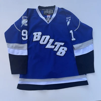 Steven Stamkos Tampa Bay Lightning Bolts Jersey Size Large 50 Fight Strap Rare - Image 1 of 4