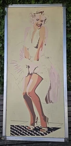 QUADRO MARILYN MONROE grandezza naturale acrilico su tavola ARTE DA PARETE - Foto 1 di 4