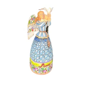 Jim Shore Heartwood Creek Peace Angel Figurine Holding Dove 5" 2006 - Picture 1 of 8