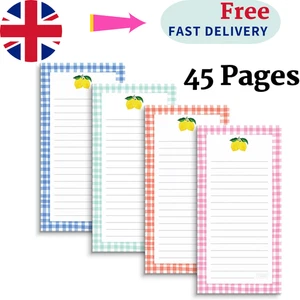 magnetic notepad for fridge 4 Pack, Powerful Sticky Memo sheets for Fridge Sets, - Picture 1 of 7