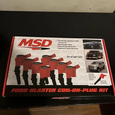 Juego de bobinas de encendido MSD 82428 Blaster para 98-14 Ford 4,6/5,4 L paquete de 8 válvulas Foto 1 de 4