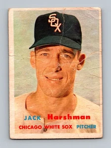 1957 Topps #152 Jack Harshman LOW GRADE Vintage Baseball Card - Picture 1 of 2