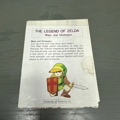 Mapa original de Nintendo The Legend of Zelda mapas y estrategias NES RARO grabado Foto 1 de 4